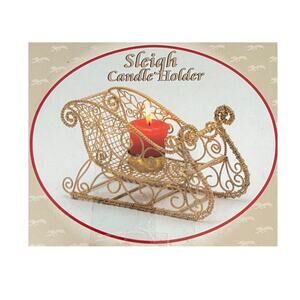 Beautiful Sleight Golden Wire Candle Holder